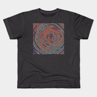 Earth, Water and Air Spiral - Turing Pattern Kids T-Shirt